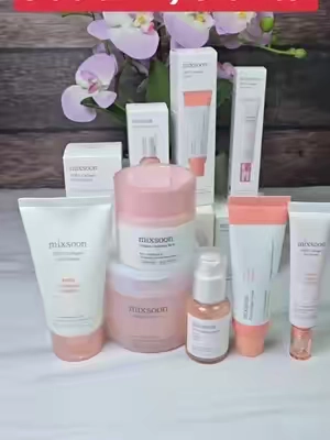 Set antienvejecimiento rosado de Mixoom, con PDRN, Colágeno, Péptido, 6 Productos de tamaño completo, Hidratación, Elasticidad y Cuidado de la Piel Lisa #skincare #skincareroutine #tiktokshopcreatorpicks #mixsoonskincare #TikTokshopbacktoschool 