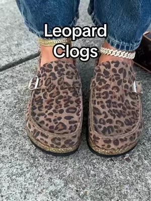 Leopard clogs are a must have!! #evellyhootd #evellyhootdclogs #leopardclogs #tiktokshopcreatorpicks #fallclogs