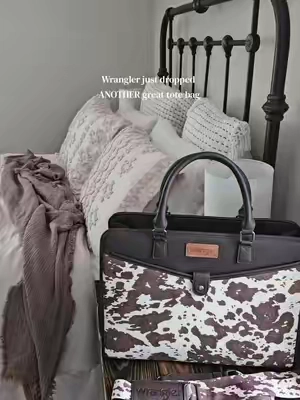 Fits your cups + so many cute colors & prints 🤎 #Wrangler #WranglerBag #worktotebag  #WesternStyle #TikTokShopFinds 