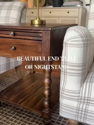 My goodness this end table/night stand is a beauty🥹 #nightstand #endtable #furniture #bedroomfurniture #livingroomfurniture 