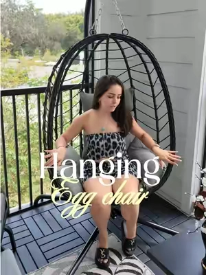 Columpio huevito @RIWENGO #columpio #eggchair #hanging #outdoorfurniture 