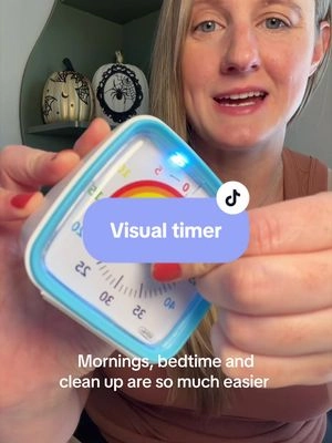 Of your child struggles with transitions, check out this visual timer #visualtimer #gentleparenting #routinehack #backtoschool #screentime 
