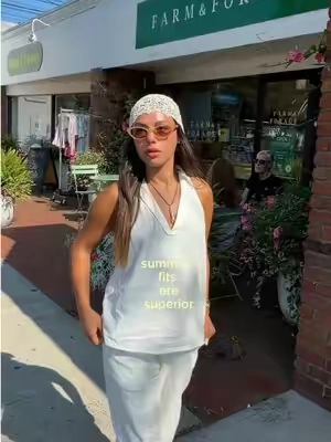Especially in all white linen set (size small)