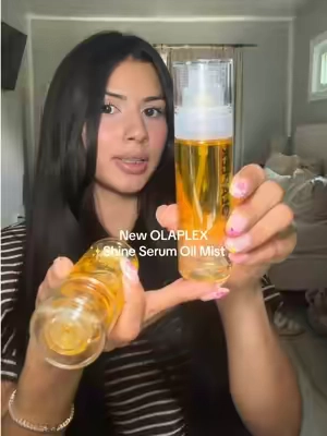 dry dull hair to shiny glass hair weigh less serum oil formula #olaplex  #glasshair #hairserum #shinyhair #tiktokshopcreatorpicks 