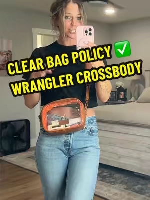 Clear bag policy approved! Clear crossbody for concerts, stadiums, etc 👏🏻 #clearbag #clearbagpolicy #clearpurse #crossbody #concerts 