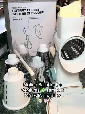 Rallador Para Ensalada 🥗 6 en 1#rallador #cocina #accessories #viral #parati 