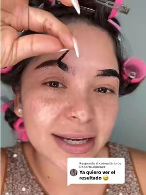 Respuesta a @Roberta Jimenez 🫪 Link aquí arriba ⬆️⬆️ Cejas tatuadas o maquilladas 😳. Vean el resultado de este producto que promete dejar tus cejas lindas y con alta duración 😳 . . . . #cejasperfectas #mabellrodrigueztiktokshop #eyebrows #handaiyan #cejastatuadas 