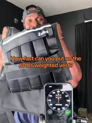 I tested how fast I could put on this 60 lb weighted vest, and now I want to see how fast you can do it. The ZELUS weighted vest uses adjustable sandbag weights and works great for full-body workouts, rucking, cardio, strength training, and home workouts. If you train at home, try the 60 lb challenge and see how fast you can get it on. @ZELUS Fitness #TikTokshopbacktoschool #WeightedVest #60LbWeightedVest #WeightedVestWorkout #Rucking