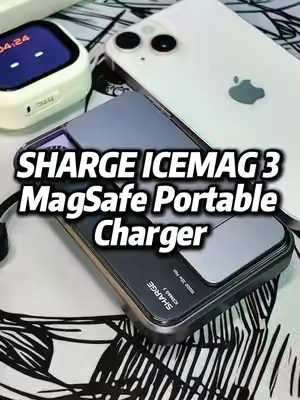 The coolest iphone charger I’ve seen so far#magsafecharger #powerbank #TechGadgets #iphoneaccesories #magsafe 