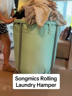 and it’s not even the biggest 😳 #laundry #laundryhack #laundryhamper #hamper #hampers 