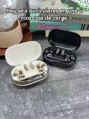 6 auriculares en una sola caja… ¡y además recarga tu móvil! ¿No te lo esperabas? 👀#auricularesinalámbricos #gadgettecnologico #auricularesparadormir #deporte #accesorioscelular
 
