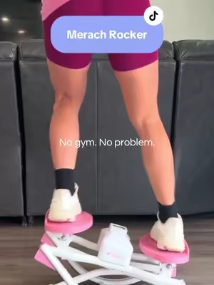 Get those steps in without leaving the house! 👏 Compact, easy to store, and the resistance bands give you an added upper-body workout too! @Merach US  #MiniStepper #HomeWorkout #FitnessAtHome #WorkoutEquipment #DailyMovement