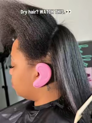 Silk Press at home #wavytalk #wavytalksteamstraightener 