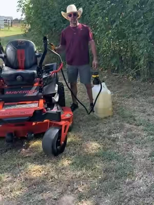 Upgraded fuel transfer pump with auto shut off #fuelpump #gaspump #sxs #mowing #farmequipment 