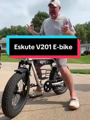 @Eskute V201 Ebike #ebike #bike #bikelife #tiktokshopcreatorpicks #TikTokshopbacktoschool 