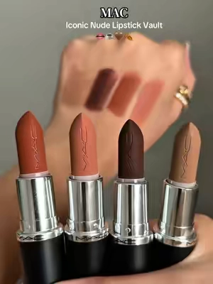 this mac iconic nude lipstick vault is perfect ✨😍 #maccosmetics #lipstick #lipcombo #maclipstick  #MACSuperBrandDay @M.A.C Cosmetics Store 