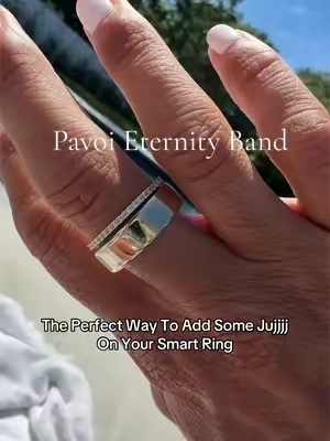 Pavoi jewelry is where it’s at!!! @PAVOI  #diamondband  #pavoijewelry  #smartring  #eternityband 