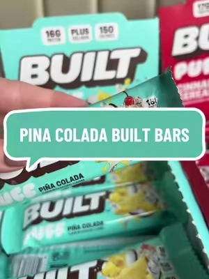 These pina colada built protein bars are limited edition and they’re selling out fast 🔥 @Built Bar #proteinbar 