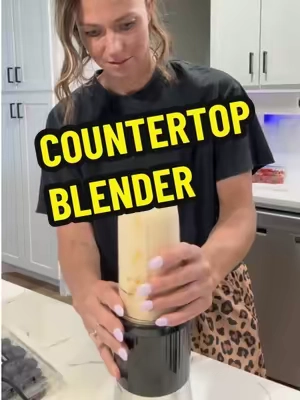 I’m officially obsessed with this countertop blender! Small but powerful! And easy to use and store! #blender #kitchengadgets #smoothieblender #smoothie #ganiza 