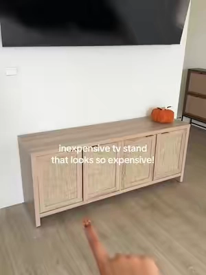 it’s so pretty omg 😍 #tvstand #sicotas #affordablefurniture #tiktokshopcreatorpicks #tiktokshopsummersale 