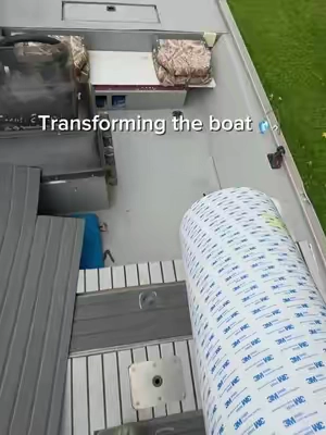 Just got the rest of the EVA boat flooring in to finally get this boat finished. Can’t believe how much this has changed the look of it. #boating #fishing #bassfishing #boatrestoration #tiktokshop 