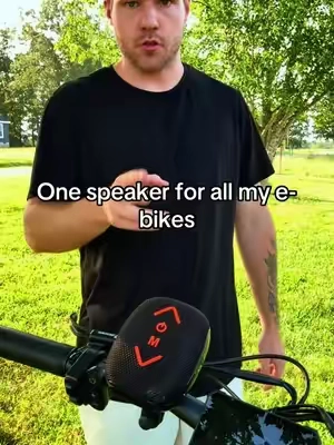 I’ve got several e-bikes and this thing is easy to take on and off, so I just swap it back and forth. It’s 7W, gets plenty loud, has up to 10 hours of battery life and it’s IPX5 water resistant. #ebike #bikespeaker #ebikeaccessories #bluetoothspeaker #tiktokshop