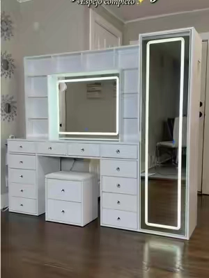 El vanity de mis sueños 🎀✨@FUSOU Furniture #paratiii #TikTokshopbacktoschool #vanity #vanitymakeup #vanitymirror 
