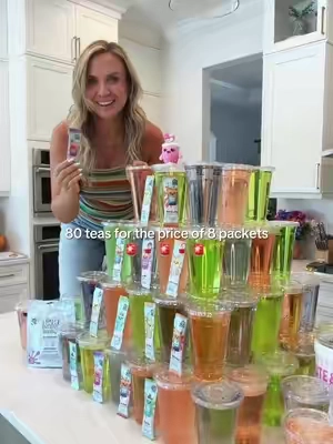Replying to @Meghan 💅 Pressonnailnurse 🎀 each packet makes up to 4 drinks and they have a coupon offer rn!! #theloadedteashop #cleanenergy #loadedtea #caffeine 