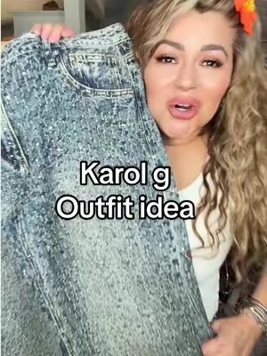 Turning The Page Embellished Wide Leg Jeans - Medium Wash ##rhinestonejeans##karolgoutfitideas##karolgoutfit##karolgconcert##outfitparakarolg@@Fashion Nova