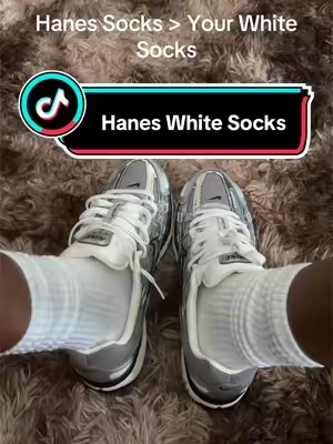 6 pack for a great price… don’t miss out ‼️ #foryou #whitesocks #hanessocks #streetwear #youneedthese 