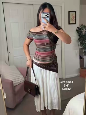 90’s striped is backk 🤍 #stripedtop #offshouldertop #cidertop #cider 