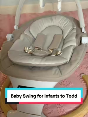 Una mecedora súper práctica para esos primeros meses del bebé 🤍 Acolchadita, cómoda, con diferentes movimientos y música para crear un espacio más relajante mientras descansa. #TimChic #BabySwing #MecedoraParaBebe #BabyEssentials #sohochic @TimChic 