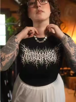 I already have a video of how I did this shirt up if ya want it- just ask! #grwm #softaltfashion 