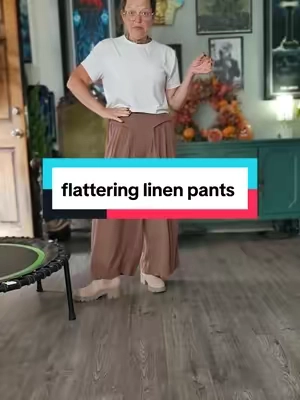 Replying to @marycooper1973  Definitely some of the most comfortable flattering pants I own✨️ #apronbellystyle #naturalfiberclothes #linenpants #cottonclothing #apronbelly @Uaneo 
