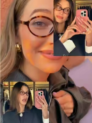 These glasses are sooo cute!!! They are also blue light blockers! #ovalglasses #glasses #bluelightblockingglasess #boujeeonabudget #eyewear  