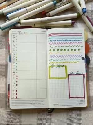 my go-to colorful pens for working in my Tomoe river paper journals! ASMR version #journaling #journaltok #writing #pens #TikTokshopbacktoschool  