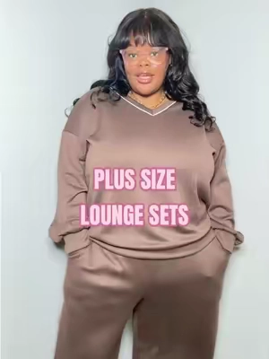plus size lounge sets #plussizeloungeset #plussizeset #twopiecesets #plussizetwopieceset #plussizeoutfits 