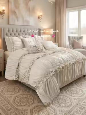 I honestly didn't expect one bedding set to make such a huge difference.#cozystyle #cozyathome #beddingset 