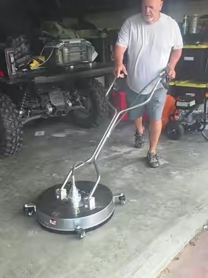 Commercial Grade 24" Pressure Washer #pressurewashing #cleanup #powerwash #driveway #badearl 