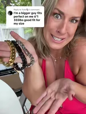 Replying to @Tyler🦆 don’t hate me but you gotta have the matching bracelet, right?! 🤪😉 #cubanlink #chains #bracelet #mens #jewelry 