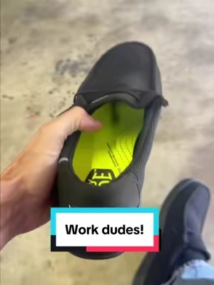 What’s wrong with wanting to be comfortable at work? Hey Dude composite toe work shoes! Non-slick sole, water resistant and super comfortable! #heydudes #workdudes #bluecollarboys 
