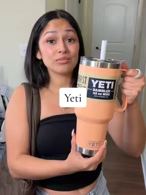 Por fin algo que mantiene mi bebida helada 🙌🏼🥰 #yeti #yetirambler #tumbler #vasotermo 