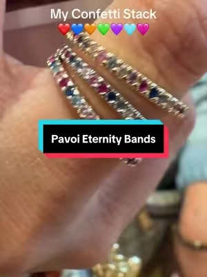 @PAVOI #eternityband #colorfulrings #Backtoschool 