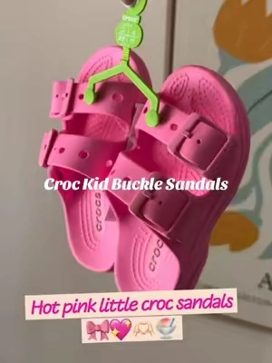 We live in Texas so sandals are basically year round 🙃😂🥰 #crocs #crocsandals #girlmom #toddlermom #kidscrocs   