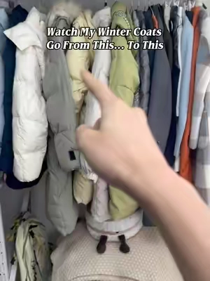 Small closet and too many bulky jackets?
This is a simpler way to organize coats without folding everything into piles.
#DealsForYouDays #SummerWins  #fallpick#spacesaver#packwithme