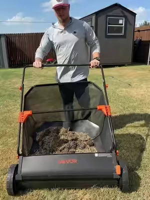 Every yard owner needs a lawnsweeper… #lawncare #yardwork #fall #homehacks #tiktokshopcreatorpicks 