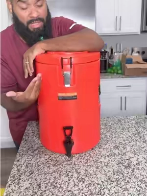 Vevors Insulated Beverage dispenser has been keeping our coffee hot and our iced drinks cold all day long! #dispenser #campinggear #beverages #outdoorliving #travelessentials 