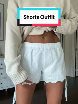 These shorts are so cute for summer but pair perfectly for fall!!! #falloutfits #falloutfit #shorts #shortsoutfit #fallaesthetic 
