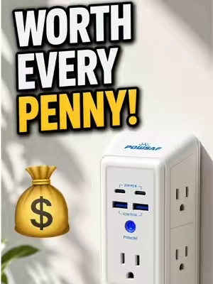 A simple upgrade your home actually needs ⚡ More outlets, USB charging, and a built-in night light to make everyday life easier — all without the clutter. POWSAF outlet extender is on sale now + free shipping 🚚✨ #homeorganization #apartmentfriendly #smallspacesolutions #homegoodsfinds #homehack #smallspaceliving#powsaf  #blackfriday #surgeprotector #tiktokshopblackfriday #tiktokshopcybermonday #fyp #dealsforyoudays #summerwins #TikTokshopbacktoschool #homefinds