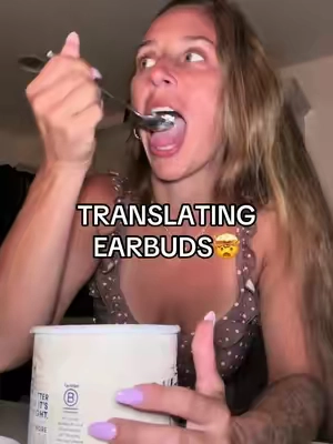 I love my translating earbuds! They’re so awesome and handy @MINISO #translate #translatingearbuds #translatethis #translation #newlanguage 